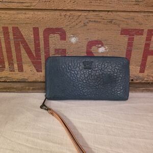 Will Leather Goods Brown Zip Wallet/Wristlet